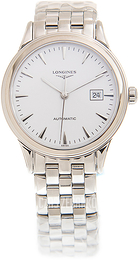 Longines Flagship Biały/Stal Ø30 mm L4.374.4.12.6
