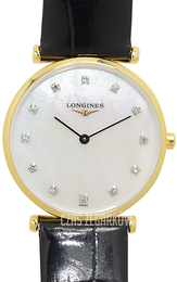 Longines La Grande Classique De Longines Biały/Skóra Ø29 mm L4.512.2.87.2