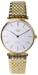 Longines Grande Classique Biały/Stal w odcieniu złota Ø34 mm L4.708.2.12.8