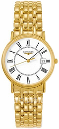 Longines La Grande Classique De Longines Biały/Stal w odcieniu złota Ø33 mm L4.720.2.11.8