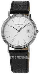 Longines Presences Biały/Skóra Ø38.5 mm L4.790.4.12.2
