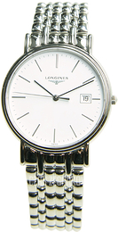 Longines Presences Biały/Stal Ø38.5 mm L4.790.4.12.6