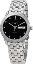 Longines Flagship Czarny/Stal Ø35.6 mm L4.799.4.57.6