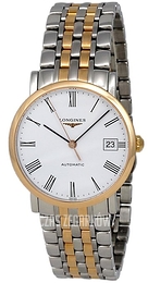 Longines Longines Elegant Biały/Stal Ø34.5 mm L4.809.5.11.7