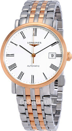 Longines Elegant Biały/18 karatowe różowe złoto Ø37 mm L4.810.5.11.7
