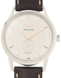 Longines Flagship Heritage Srebrny/Skóra Ø38.5 mm L4.817.4.76.2