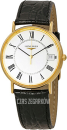 Longines Presences Biały/Skóra Ø33 mm L4.819.2.11.2