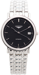 Longines Grande Classique Czarny/Stal Ø34.5 mm L4.821.4.52.6