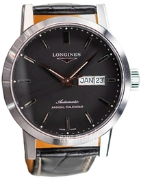 Longines The Longines 1832 Czarny/Skóra Ø40 mm L4.827.4.52.0