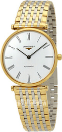 Longines Grande Classique Biały/Stal w odcieniu złota Ø36 mm L4.908.2.11.7
