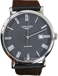 Longines Elegant Czarny/Skóra Ø41 mm L4.911.4.71.2