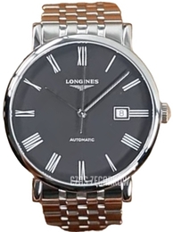 Longines Elegant Czarny/Stal Ø41 mm L4.911.4.71.6