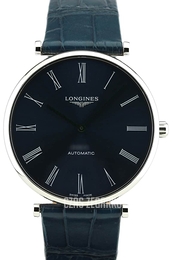 Longines La Grande Classique De Longines Niebieski/Skóra Ø38 mm L4.918.4.94.2