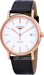 Longines Presences Biały/Skóra Ø38.5 mm L4.921.1.12.2