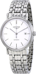 Longines Grande Classique Biały/Stal Ø38.5 mm L4.921.4.12.6