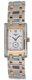 Longines DolceVita Biały/18 karatowe różowe złoto L5.155.5.19.7