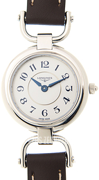 Longines Equestrian Biały/Skóra Ø24 mm L6.129.4.73.2