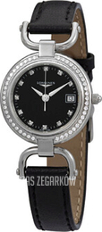 Longines Equestrian Czarny/Skóra Ø26 mm L6.130.0.57.0