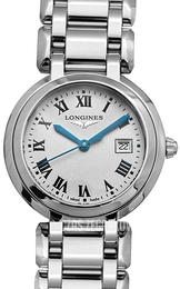 Longines Primaluna Srebrny/Stal Ø30 mm L8.122.4.71.6