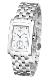 Longines DolceVita Biały/Stal 26x22 mm L5.502.4.16.6