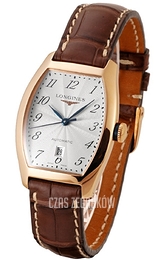 Longines Evidenza Biały/Skóra 30.6x26 mm L2.142.8.73.2