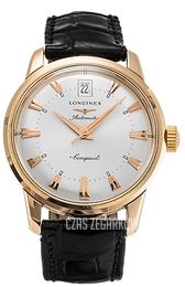 Longines Heritage Srebrny/Skóra Ø35 mm L1.611.8.78.4