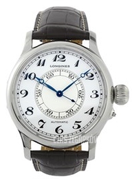 Longines Heritage Weems Biały/Skóra Ø47.5 mm L2.713.4.13.0