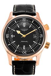 Longines Heritage Czarny/Skóra Ø42 mm L3.674.8.50.0