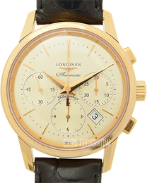 Longines Heritage Srebrny/Skóra Ø40 mm L4.796.8.72.2