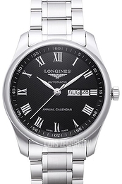 Longines Master Czarny/Stal Ø40 mm L2.910.4.51.6