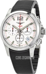 Longines Conquest V.H.P. Srebrny/Guma Ø42 mm L3.717.4.76.9