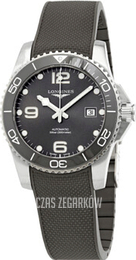 Longines Hydroconquest Szary/Guma Ø41 mm L3.781.4.76.9