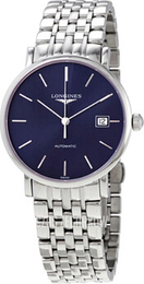 Longines Elegant Niebieski/Stal Ø37 mm L4.810.4.92.6