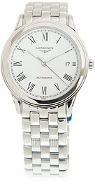 Longines Flagship Biały/Stal Ø38.5 mm L4.974.4.11.6