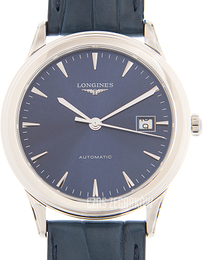 Longines Flagship Niebieski/Skóra Ø38.5 mm L4.974.4.92.2