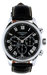 Longines Master Czarny/Skóra Ø44 mm L2.693.4.51.8