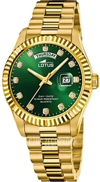 Lotus Classic Zielony/Pozlacana Ø41.5 mm 18857/6