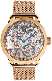 Louis XVI Versailles Szkieletowa tarczy/Stal w odcieniu złota Ø43 mm LXVI385