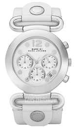 Marc by Marc Jacobs Chronograph Biały/Skóra Ø39 mm MBM1173