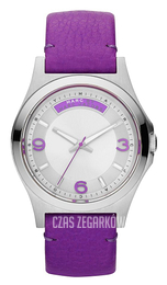 Marc by Marc Jacobs Dave Srebrny/Skóra Ø40 mm MBM1262