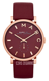 Marc by Marc Jacobs Maroon Czerwony/Skóra Ø36.5 mm MBM1267