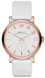 Marc by Marc Jacobs Baker Biały/Skóra Ø36 mm MBM1283