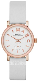 Marc by Marc Jacobs Baker Biały/Skóra Ø28 mm MBM1284
