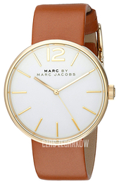 Marc by Marc Jacobs Dress Biały/Skóra Ø36 mm MBM1362