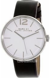 Marc by Marc Jacobs Dress Biały/Skóra Ø36 mm MBM1365