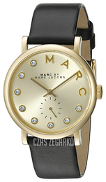 Marc by Marc Jacobs Baker Żółte złoto/Skóra Ø36 mm MBM1399