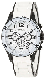 Marc by Marc Jacobs Rock Chrono Biały/Stal Ø40 mm MBM2574