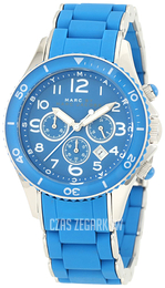 Marc by Marc Jacobs Rock Chrono Niebieski/Stal Ø40 mm MBM2575