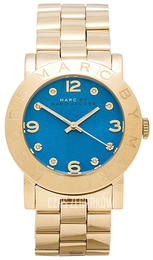 Marc by Marc Jacobs Niebieski/Stal w odcieniu złota Ø36 mm MBM3303