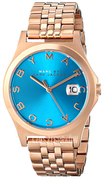 Marc by Marc Jacobs Niebieski/Stal w kolorze różowego złota Ø36 mm MBM3318